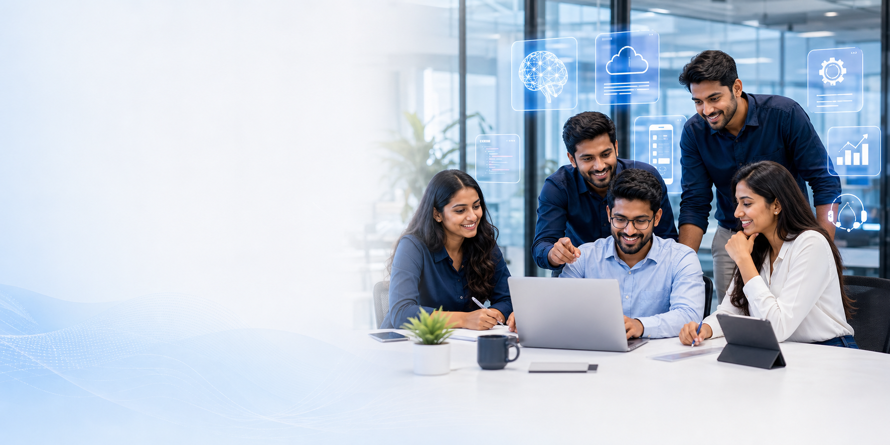 Technology team building AI, web, mobile, cloud and automation services